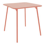Τραπεζαρία Moraja Federal σετ 3τεμ terracotta μέταλλο 70x70x73εκ - Image 3
