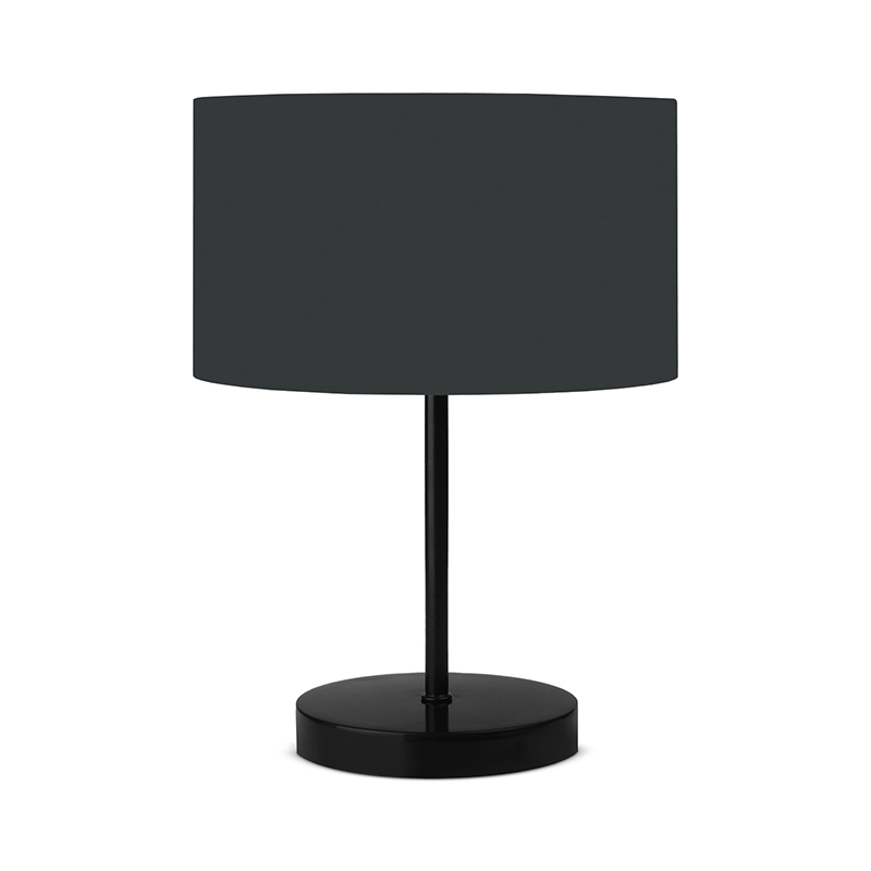 product_pako_202-000041 Επιτραπέζιο φωτιστικό PWL-1076 Ε27 ανθρακί-μαύρο Φ24x35εκ - Image 1