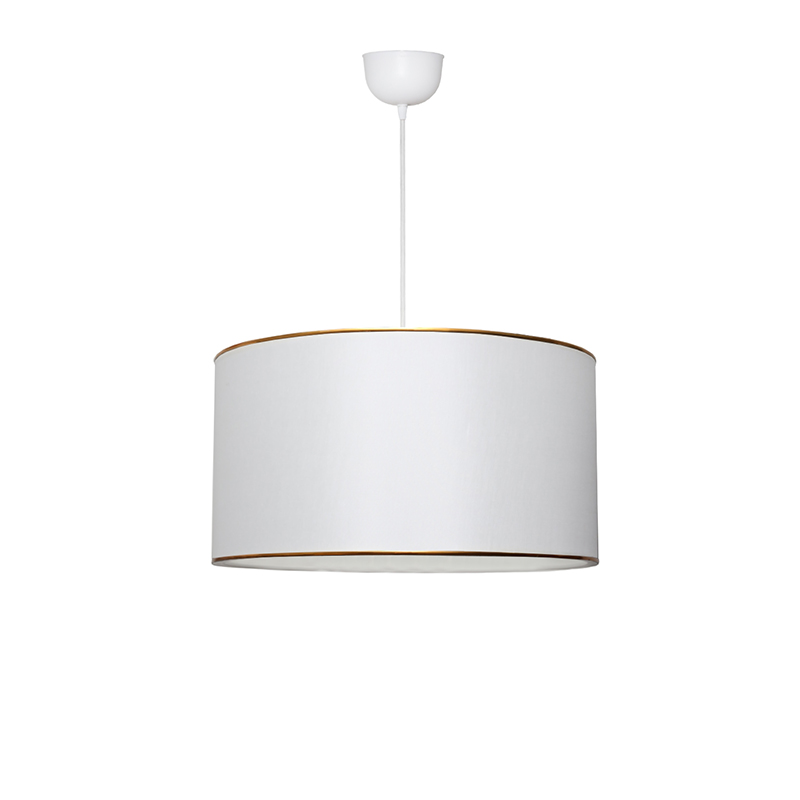 product_pako_202-000067 Φωτιστικό οροφής μονόφωτο PWL-1091 Ε27 λευκό-χρυσό Φ38x21εκ - Image 1