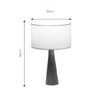 Επιτραπέζιο φωτιστικό Kalito ivory-καφέ Φ24x45εκ - Image 3