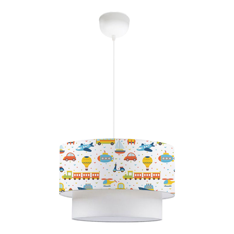 product_pako_202-000121 Παιδικό φωτιστικό οροφής Sarty πολύχρωμο Φ30x20εκ - Image 1