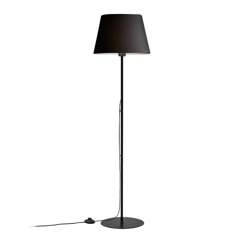 product_pako_202-000140 Φωτιστικό δαπέδου Lumider Ε27 μέταλλο-ύφασμα μαύρο Φ35x152εκ - Image 1