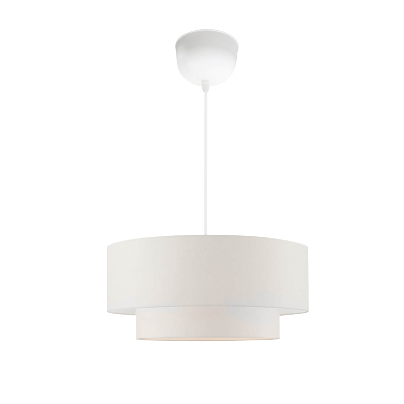 product_pako_202-000149 Φωτιστικό οροφής Sombre ύφασμα σε λευκό χρώμα Φ30x15εκ - Image 1