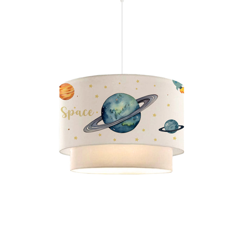 product_pako_202-000179 Παιδικό φωτιστικό οροφής Saturn πολύχρωμο-λευκό Φ30x20εκ - Image 1