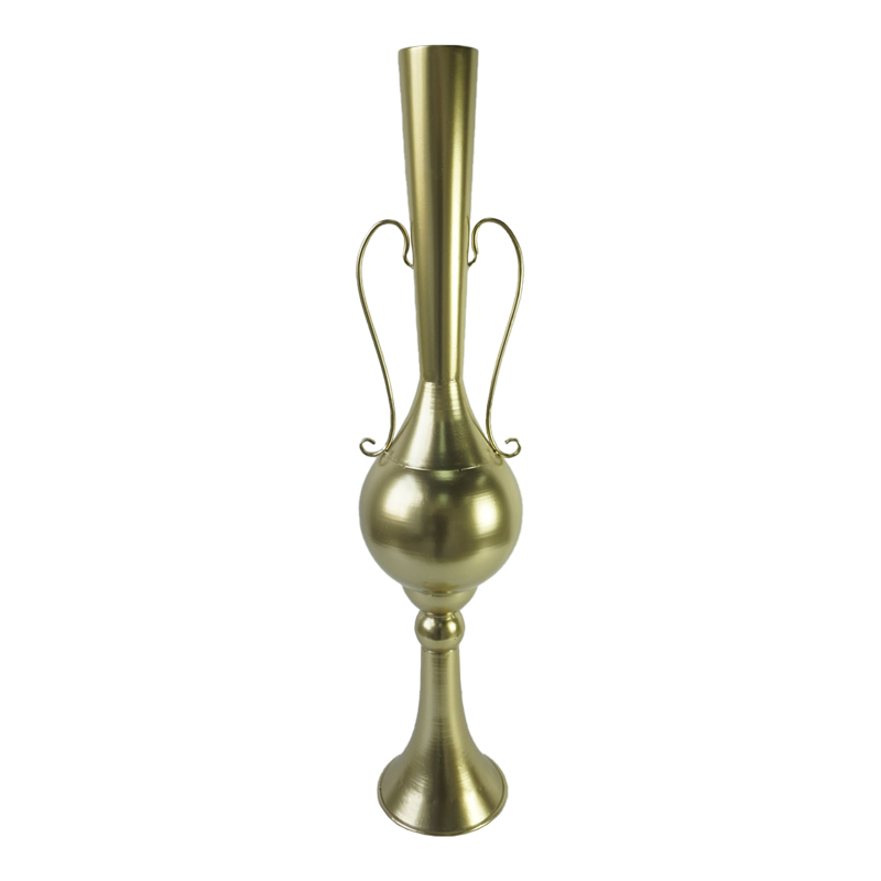 product_pako_209-000028 Διακοσμητικό βάζο δαπέδου Hra Inart μέταλλο σε χρυσή απόχρωση Φ20.3x94εκ - Image 1