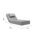 Μαξιλάρι ξαπλώστρας Specta ύφασμα μπεζ 60x190x20εκ - Image 7