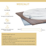 Επιφάνεια τραπεζιού Sizzle Werzalit ανθρακί cement 70x70εκ πάχους 35mm - Image 2