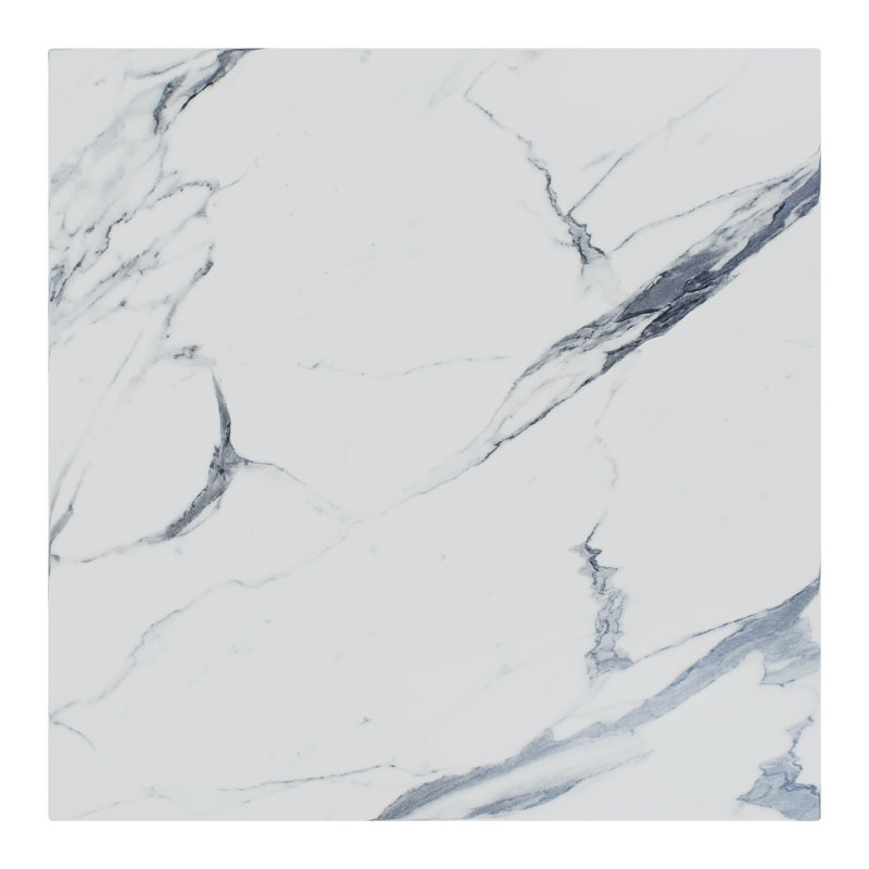 product_pako_215-000029 Επιφάνεια τραπεζιού Solace Werzalit λευκό μαρμάρου 70x70εκ πάχους 35mm - Image 1