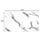 Επιφάνεια τραπεζιού Melody HPL λευκό μαρμάρου 69x120εκ πάχους 12mm - Image 4