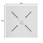Επιφάνεια τραπεζιού Noble HPL καρυδί 60x60εκ πάχους 12mm - Image 4