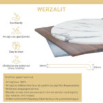 Επιφάνεια τραπεζιού Noble Werzalit καρυδί 120x80εκ πάχους 35mm - Image 2