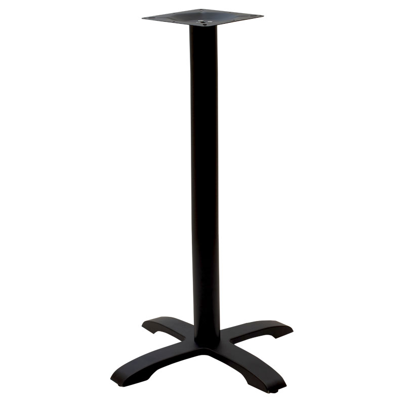 product_pako_217-000013 Βάση τραπεζιού bar μεσαίου ύψους Poise μαντέμι τετράνυχη μαύρη 62x62x94εκ - Image 1