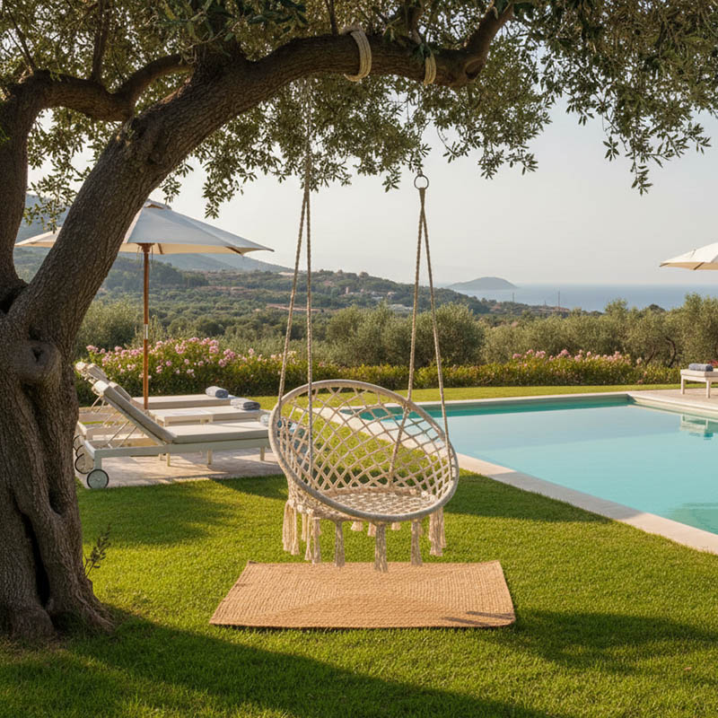product_pako_218-000011 Αιώρα-κούνια κάθισμα Eventful σχοινί μπεζ 82x82x133εκ - Image 1