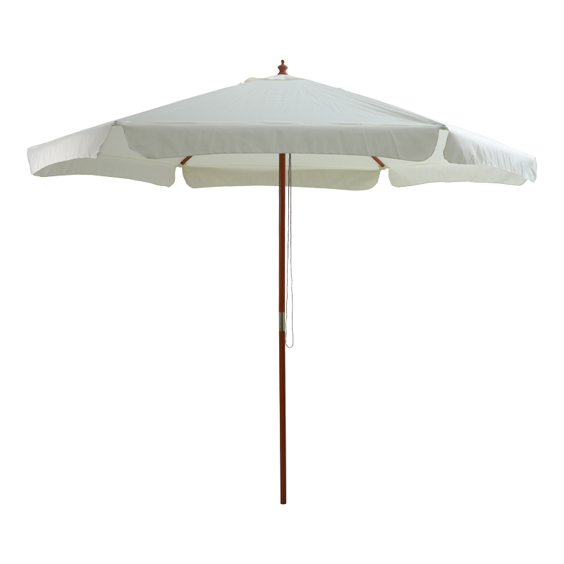 product_pako_218-000012 Ομπρέλα επαγγελματική Trigo ξύλο εκρού ύφασμα Φ3m - Image 1