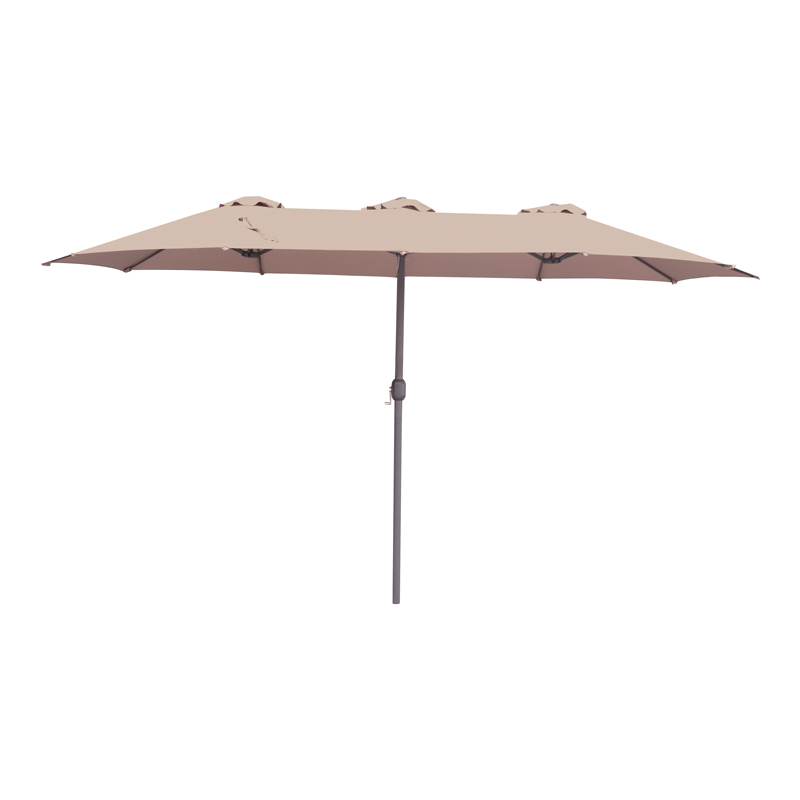 product_pako_218-000016 Ομπρέλα επαγγελματική Dorizo αλουμίνιο-καφέ ύφασμα 2.6x4.5x2.5m - Image 1