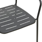 Πολυθρόνα Deraby στοιβαζόμενη μαύρο μέταλλο 56x45.5x83εκ - Image 8