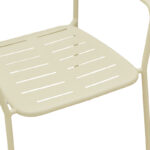 Πολυθρόνα Deraby στοιβαζόμενη κρεμ μέταλλο 56x45.5x83εκ - Image 8