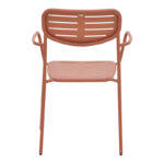 Πολυθρόνα Deraby στοιβαζόμενη terracotta μέταλλο 56x45.5x83εκ - Image 6