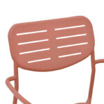 Πολυθρόνα Deraby στοιβαζόμενη terracotta μέταλλο 56x45.5x83εκ - Image 7