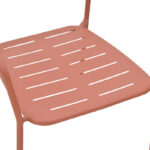 Πολυθρόνα Deraby στοιβαζόμενη terracotta μέταλλο 56x45.5x83εκ - Image 8