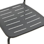 Καρέκλα Deraby στοιβαζόμενη μαύρο μέταλλο 52.5x45.5x83εκ - Image 8