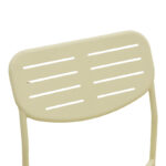 Καρέκλα Deraby στοιβαζόμενη κρεμ μέταλλο 52.5x45.5x83εκ - Image 7