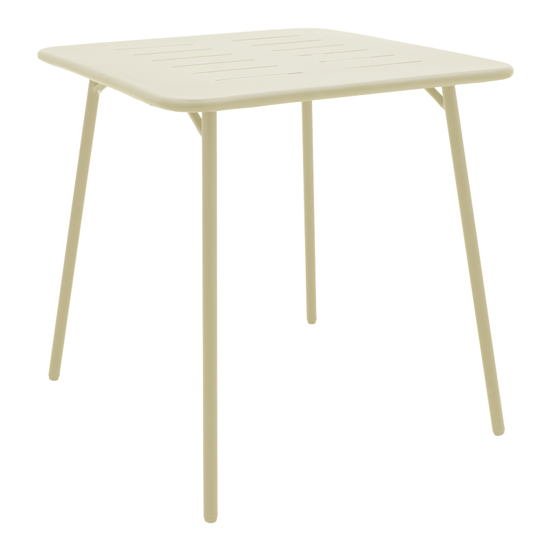 product_pako_218-000053 Τραπέζι Moraja κρεμ μέταλλο 70x70x73εκ - Image 1