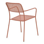 Πολυθρόνα Federal στοιβαζόμενη terracotta μέταλλο 57x58x81.5εκ - Image 3