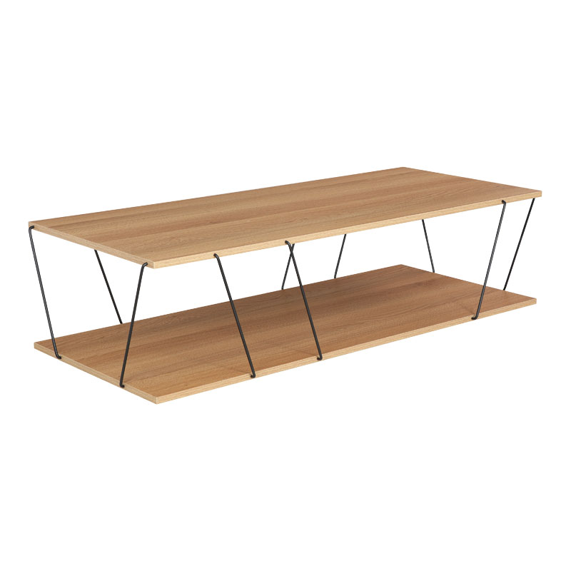 product_pako_225-000023 Τραπέζι σαλονιού Tars sonoma-μαύρο 120x50x30εκ - Image 1