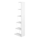 Βιβλιοθήκη mini Tars λευκό 50x22x150εκ - Image 4