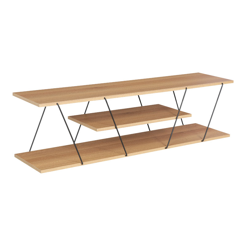product_pako_225-000029 Έπιπλο τηλεόρασης Tars sonoma-μαύρο 120x30x33εκ - Image 1