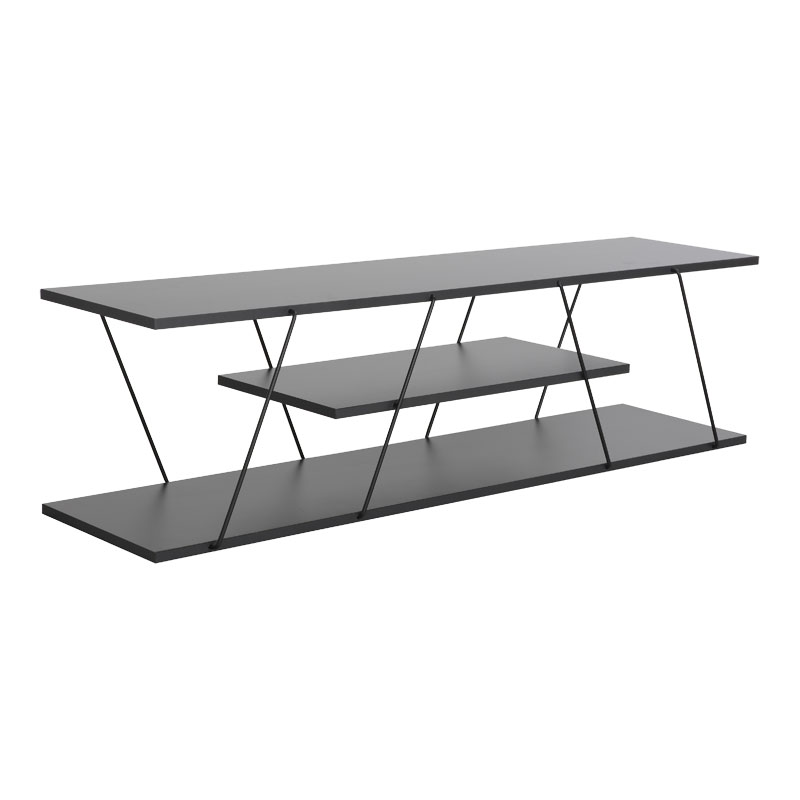 product_pako_225-000030 Έπιπλο τηλεόρασης Tars ανθρακί-μαύρο 120x30x33εκ - Image 1