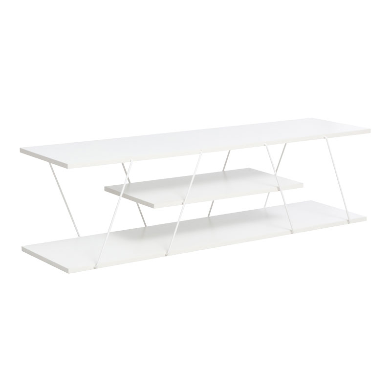 product_pako_225-000031 Έπιπλο τηλεόρασης Tars λευκό 120x30x33εκ - Image 1