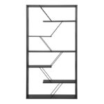 Βιβλιοθήκη Tars ανθρακί-μαύρο 84x24x157εκ - Image 3