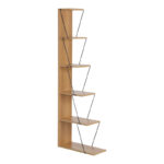 Βιβλιοθήκη mini Tars sonoma-μαύρο 100x22x150εκ - Image 3