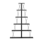 Βιβλιοθήκη mini Tars ανθρακί-μαύρο 100x22x150εκ - Image 3