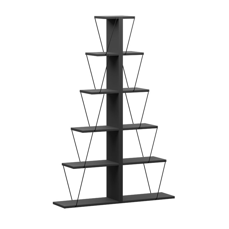 product_pako_225-000041 Βιβλιοθήκη mini Tars ανθρακί-μαύρο 100x22x150εκ - Image 1