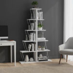 Βιβλιοθήκη mini Tars λευκό 100x22x150εκ - Image 2