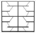 Βιβλιοθήκη Tars ανθρακί-μαύρο 168x24x157εκ - Image 3