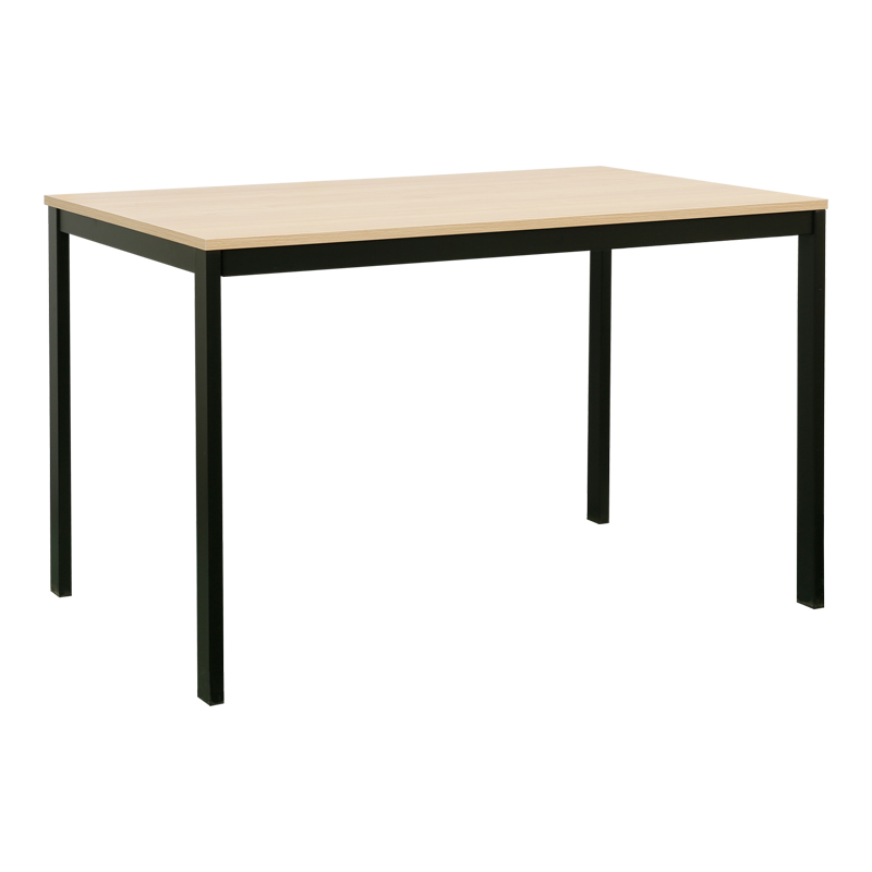 product_pako_225-000086 Τραπέζι Extento επεκτεινόμενο σε φυσική απόχρωση με μαύρα μεταλλικά πόδια 120-180x74x75εκ - Image 1