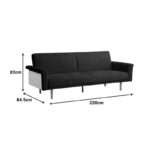 Καναπες-κρεβάτι Flexo υφασμα ανθρακί 220x84.5x82εκ - Image 6