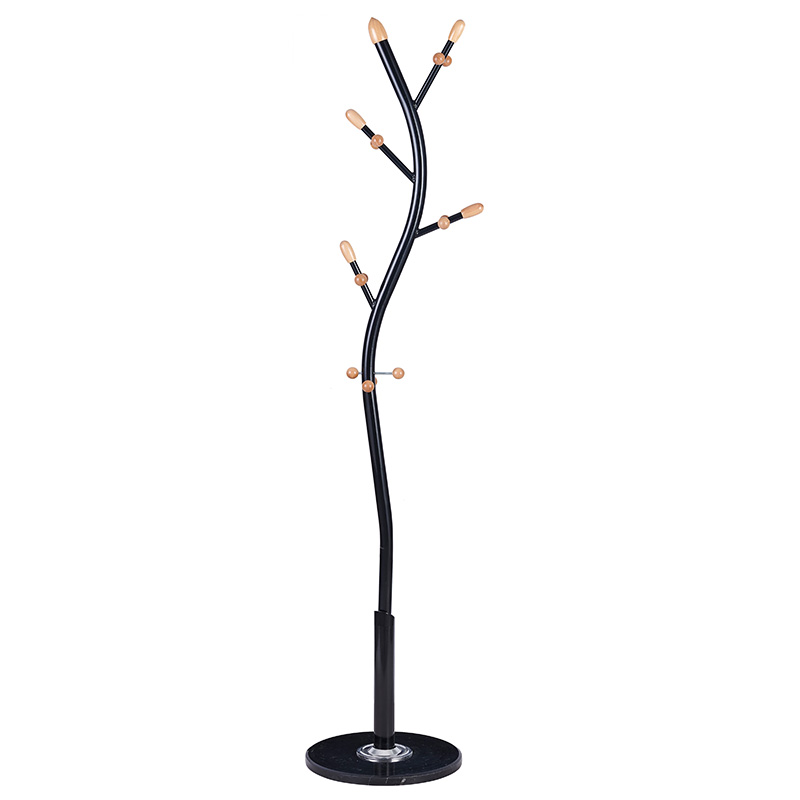 product_pako_226-000019 Καλόγερος ρούχων Sergio μέταλλο μαύρο-φυσικό Φ37x171εκ - Image 1