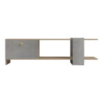 Έπιπλο τηλεόρασης Standi σε sonoma-γκρι cement απόχρωση 120x25x36.8εκ - Image 2