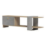 Έπιπλο τηλεόρασης Standi σε sonoma-γκρι cement απόχρωση 120x25x36.8εκ - Image 3