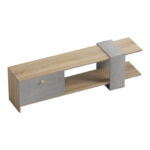 Έπιπλο τηλεόρασης Standi σε sonoma-γκρι cement απόχρωση 120x25x36.8εκ - Image 4
