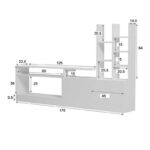 Σύνθετο σαλονιού Seruno λευκό 170x25x100εκ - Image 7