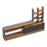 Σύνθετο σαλονιού Seruno oak - μαύρο μαρμάρου 170x25x100εκ - Image 3