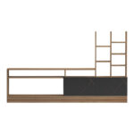 Σύνθετο σαλονιού Seruno oak - μαύρο μαρμάρου 170x25x100εκ - Image 4