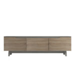 Έπιπλο τηλεόρασης Kasandra μπεζ μαρμάρου-sonoma 180x35x48.5εκ - Image 4