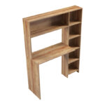 Γραφείο με βιβλιοθήκη Janson oak 113.2x40x141.8εκ - Image 4
